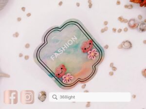 青春少女雲朵小花套裝耳環耳釘