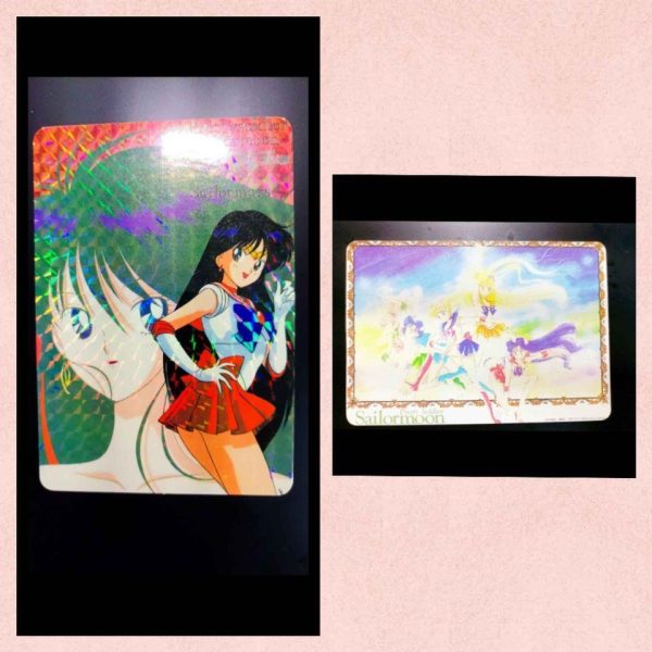 包郵 美少女戰士火野麗5寸閃卡閃咭