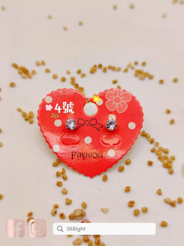 925銀針甜美可愛耳環 - Image 2