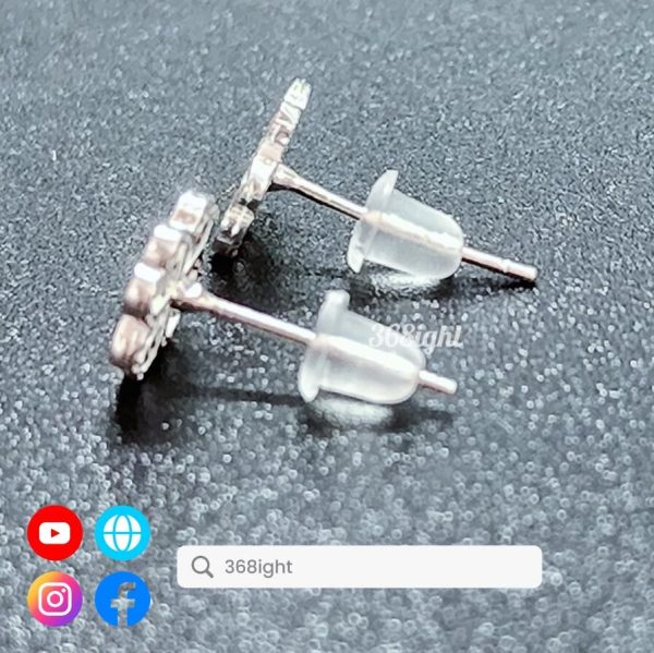 s925古風吉祥四葉草耳環 - Image 3