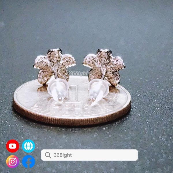 925銀梅花古風耳環925 sliver earrings - Image 2