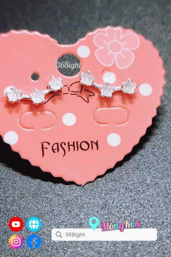 925銀韓系簡約小花耳環Earrings s925