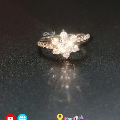 太陽花閃鑽鋯鑽戒指Ring