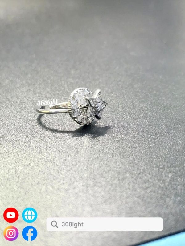 星月可旋轉戒指 Star Moon Ring - Image 4