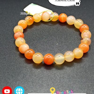 天然瑪瑙串珠手作手鏈 Agate Bracelet