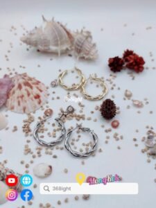 銀925 韓風簡約耳環耳釘 s925 earrings