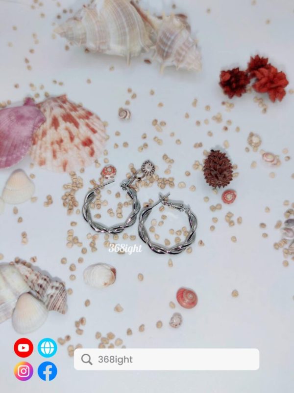 銀925 韓風簡約耳環耳釘 s925 earrings - Image 3