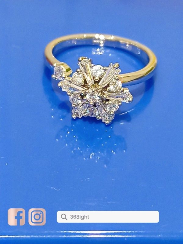 冰雪奇緣 Elsa 創意雪花閃鑽戒指Ring - Image 2