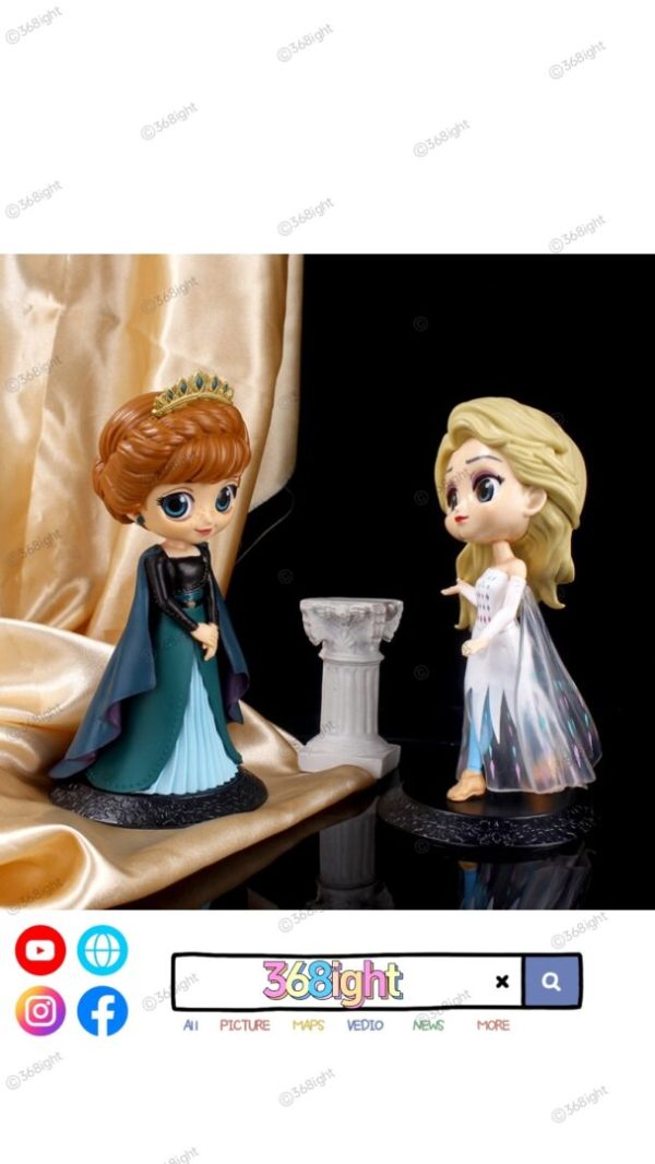冰雪奇緣Elsa Anna 迷利手辦模型蛋糕裝飾 - Image 3