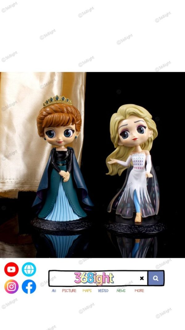 冰雪奇緣Elsa Anna 迷利手辦模型蛋糕裝飾 - Image 2