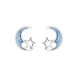 月亮之星純銀耳環Moonnight Star Silver Earrings