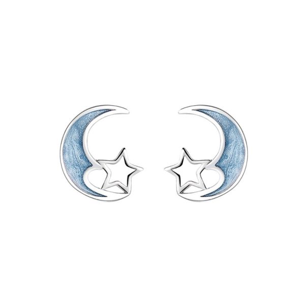 月亮之星純銀耳環Moonnight Star Silver Earrings