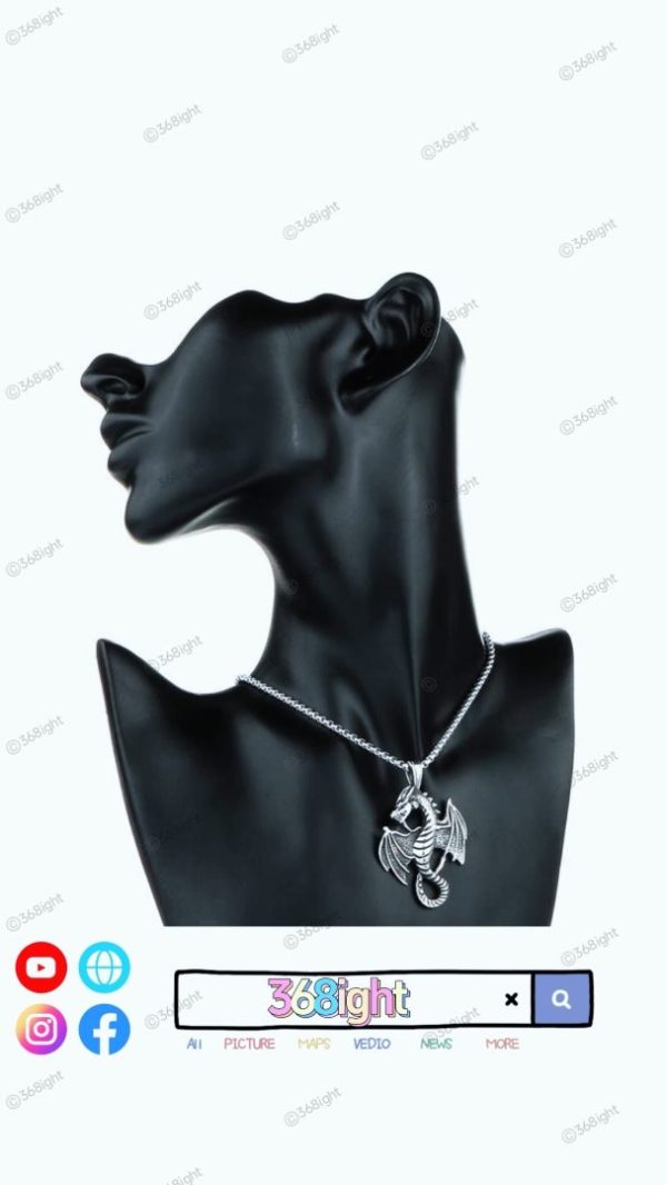 冰與火之歌 龍 朋克嘻哈鈦鋼頸鏈項鏈 Game of Throne Dragon Titanium Steel Necklace - Image 4