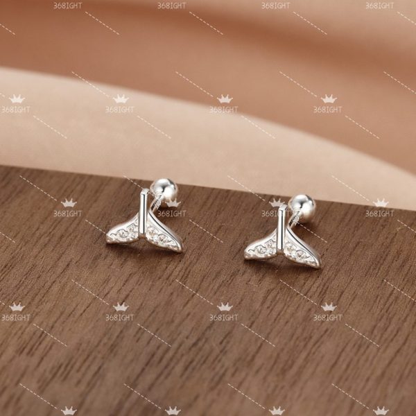 簡約小巧銀螺絲耳環Simple silver screw earrings - Image 5