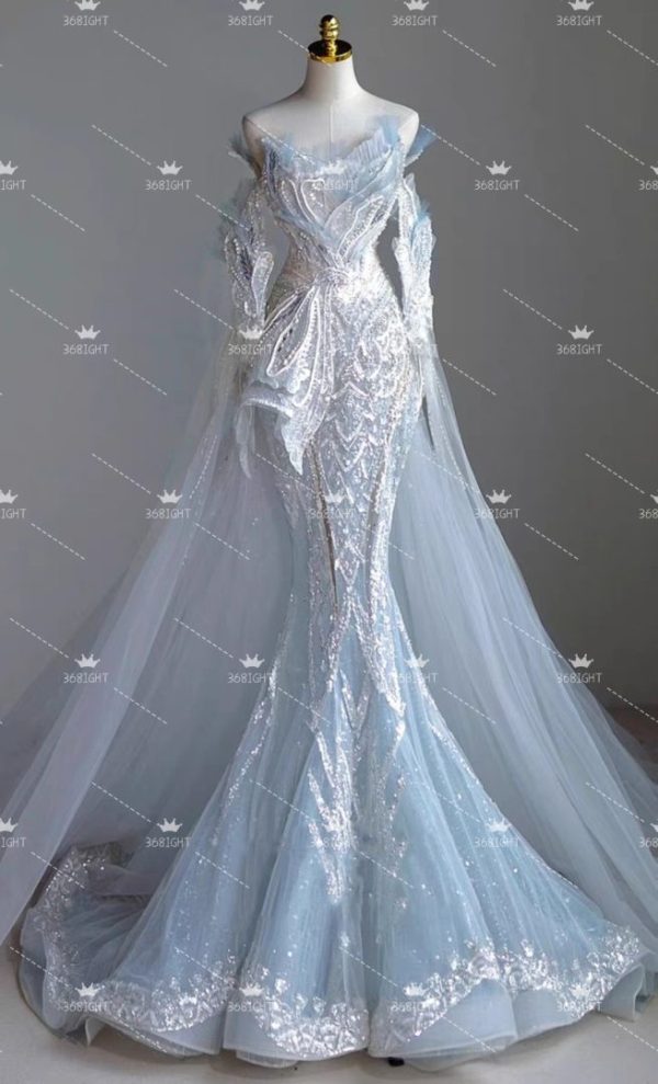 人魚公主拖尾禮服Mermaid princess tail dress - Image 2