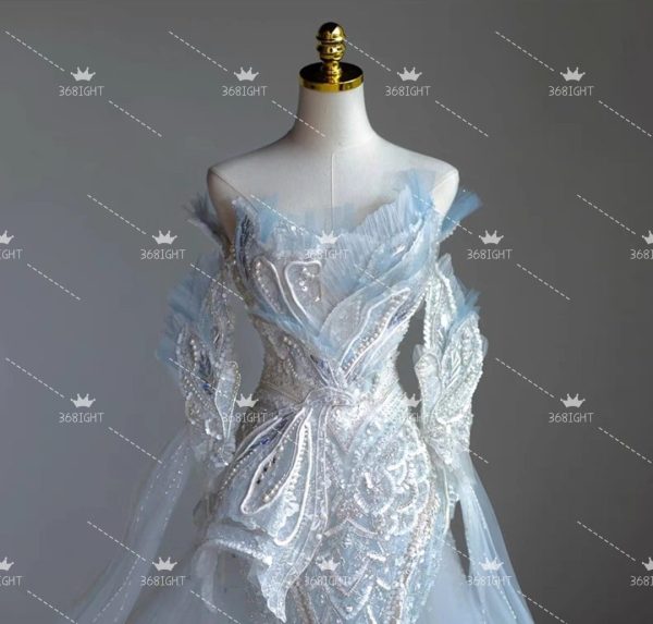 人魚公主拖尾禮服Mermaid princess tail dress - Image 4