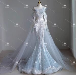 人魚公主拖尾禮服Mermaid princess tail dress