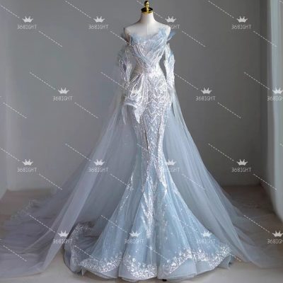 人魚公主拖尾禮服Mermaid princess tail dress