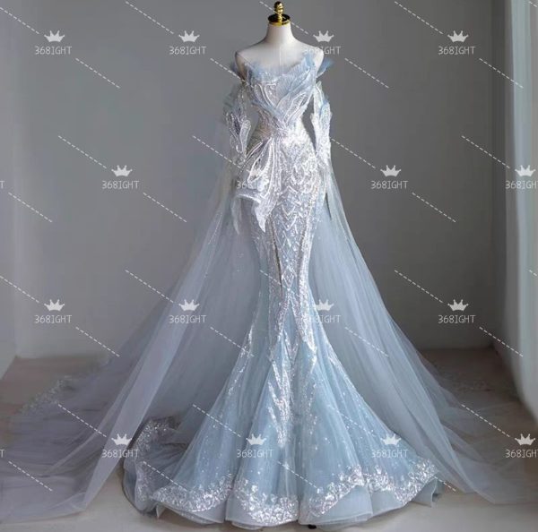 人魚公主拖尾禮服Mermaid princess tail dress
