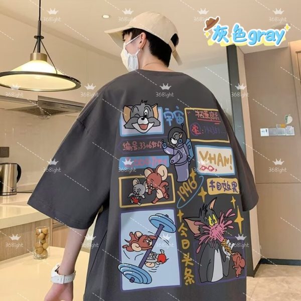 貓與老鼠休閒漫畫POLO上衣Tom and Jerry Casual Comic POLO Top - Image 13
