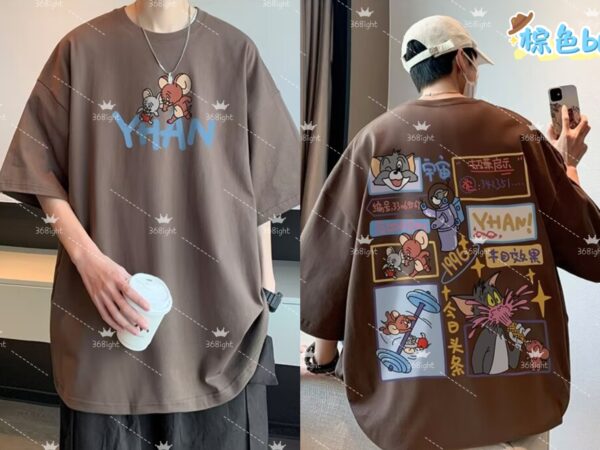 貓與老鼠休閒漫畫POLO上衣Tom and Jerry Casual Comic POLO Top - Image 6