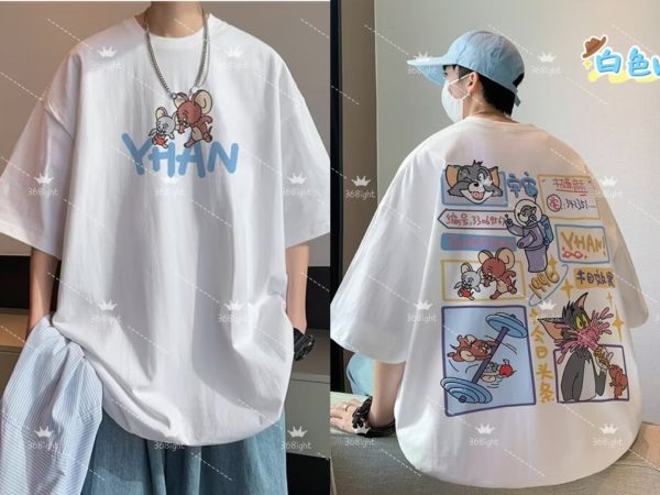貓與老鼠休閒漫畫POLO上衣Tom and Jerry Casual Comic POLO Top - Image 5