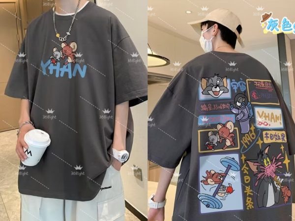 貓與老鼠休閒漫畫POLO上衣Tom and Jerry Casual Comic POLO Top - Image 4