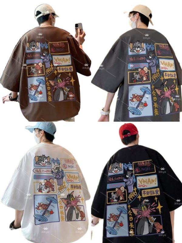 貓與老鼠休閒漫畫POLO上衣Tom and Jerry Casual Comic POLO Top