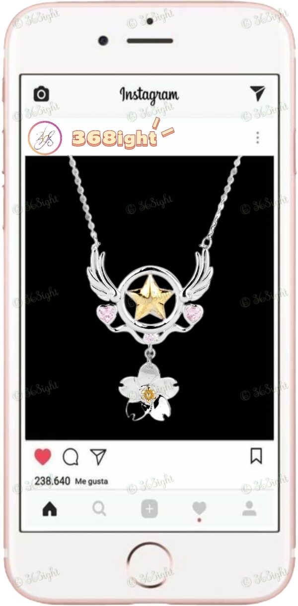 百變小櫻新款櫻花初代權杖頸鏈 Cardcaptor Sakuran Necklace - Image 5