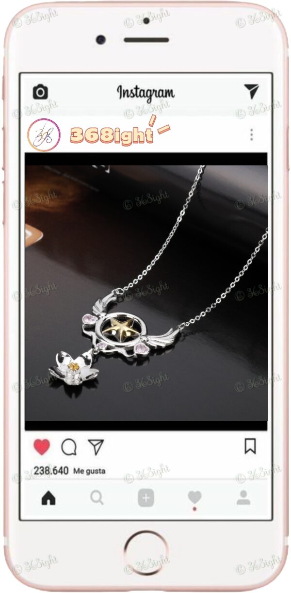 百變小櫻新款櫻花初代權杖頸鏈 Cardcaptor Sakuran Necklace - Image 4