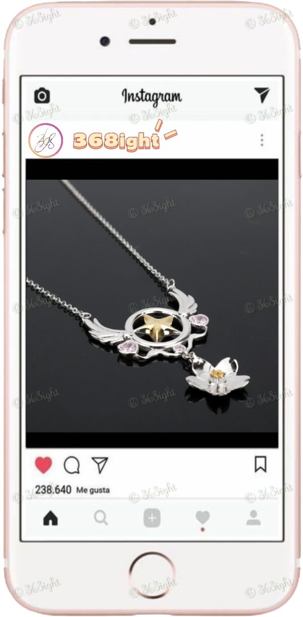 百變小櫻新款櫻花初代權杖頸鏈 Cardcaptor Sakuran Necklace - Image 2