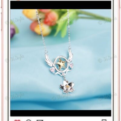 百變小櫻新款櫻花初代權杖頸鏈 Cardcaptor Sakuran Necklace