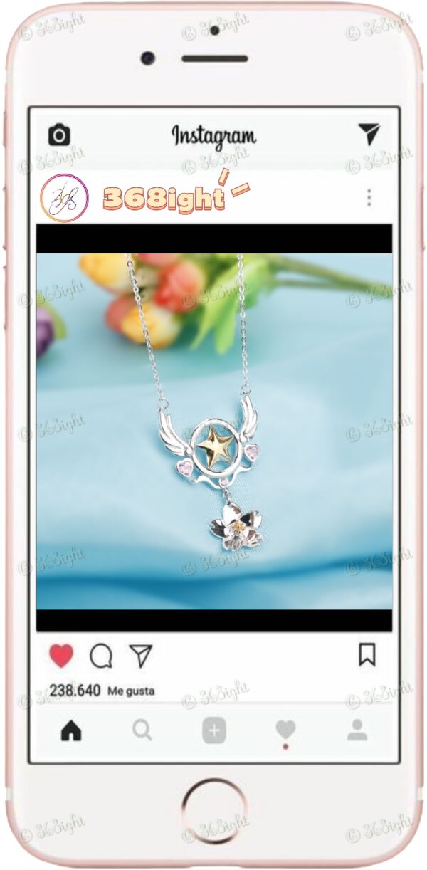 百變小櫻新款櫻花初代權杖頸鏈 Cardcaptor Sakuran Necklace