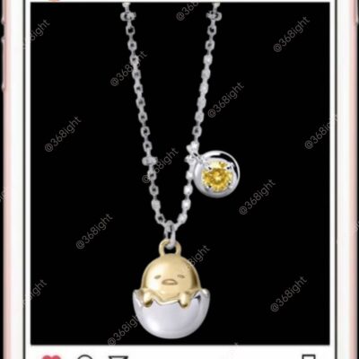 蛋黃哥梳乎蛋雞仔復活節生肖雞頸鏈鎖骨鏈Gudetama