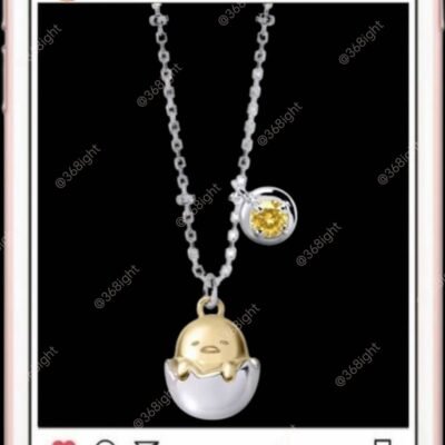 蛋黃哥梳乎蛋雞仔復活節生肖雞頸鏈鎖骨鏈Gudetama