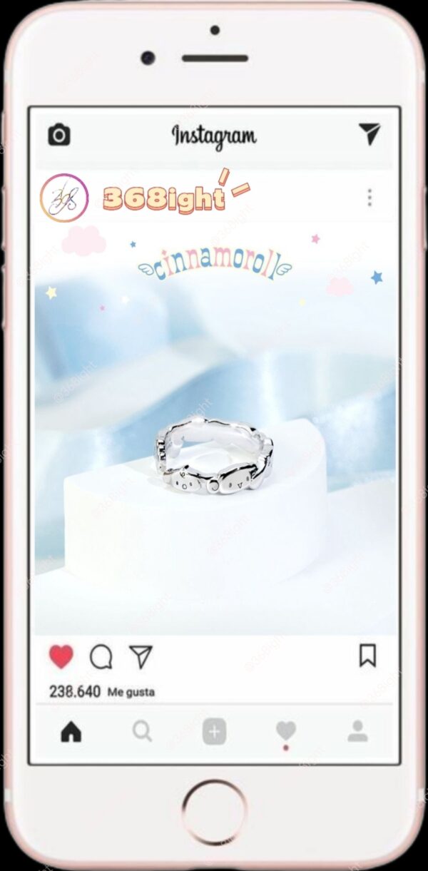 玉桂狗同款原創造型設計戒指Cinnamoroll - Image 3