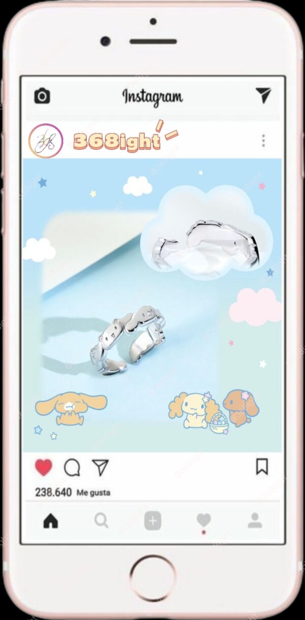 玉桂狗同款原創造型設計戒指Cinnamoroll - Image 6