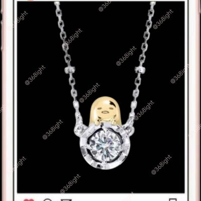 蛋黃哥 閃鑽頸鏈梳乎蛋Gudetama 蛋仔派對同款
