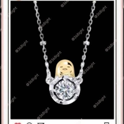 蛋黃哥 閃鑽頸鏈梳乎蛋Gudetama 蛋仔派對同款