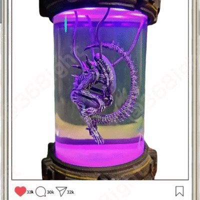 異形3D樹脂收藏呼吸彩燈工藝品