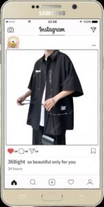禁欲系痞帥潮男冰絲襯衣