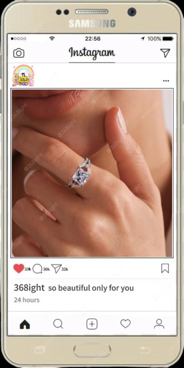 綠箭俠奧利弗費莉西蒂影視同款結婚求婚純銀戒指 - Image 2