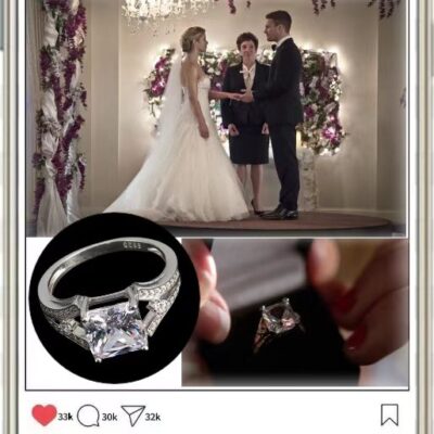 綠箭俠奧利弗費莉西蒂影視同款結婚求婚純銀戒指