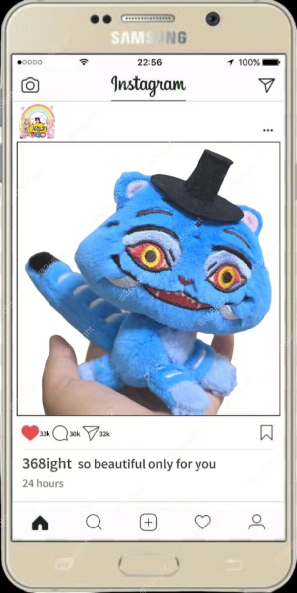 Kpop 獵魔女團 Derpy 老虎貓咪公仔 - Image 2