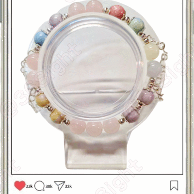 摩根石邂逅阿拉善石 星紗手鏈