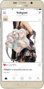 可愛貓爪日系風少女書包雙肩斜挎袋