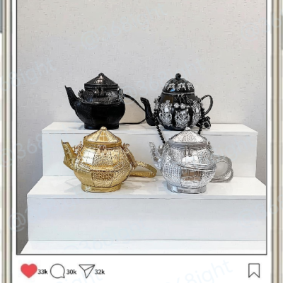 美女與野獸 茶壺個性創意禮物手袋