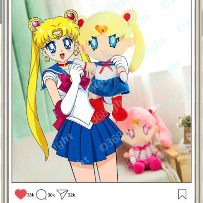 美少女戰士抱枕公仔