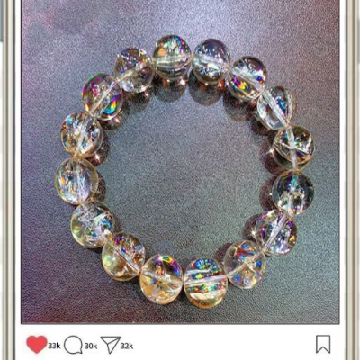 彩虹喜馬拉雅天然白水晶梵天阿賽斯特萊