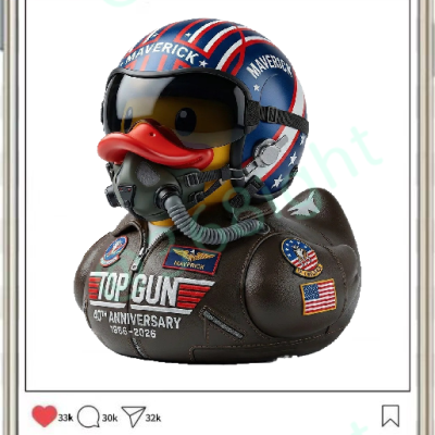 壯志凌雲小黃鴨擺件